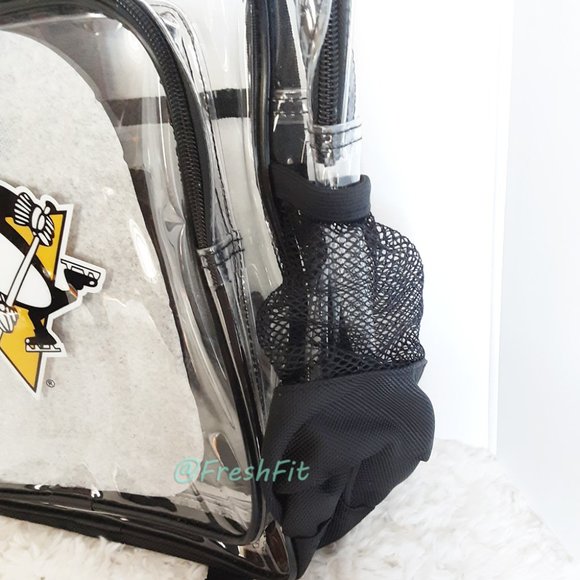 🆕Pittsburgh Penguins Hockey Logo Clear Backpack - Picture 6 of 10